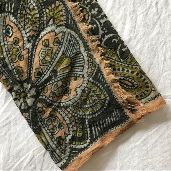 Madewell Accessories - Madewell Multicolor Paisley Wool Scarf